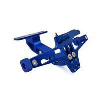 Moto Porta-Matrícula para Tmax 500 para TMAX 530 2001-2019 CNC Soporte De Marco Placa Matrícula Motocicleta Y Señal LED(Blue)