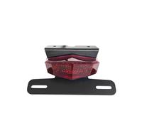 Moto Portamatrícula Guardabarros Limpio Trasero Eliminador De Luz Freno LED para TW200 Soporte Placa Registro para TW 200 1989-2022(Rojo)