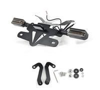 Moto Portamatrícula para CFMOTO 800nk NK800 2023 2024 Guardabarros Motocicleta Luz Trasera Soporte Matrícula Lámpara Señal(A)