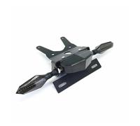 Moto Portamatrícula para CRF 250L 2013 2014 2015 2016-2021 Eliminador De Guardabarros Trasero Ordenado Luz Freno LED Señal Giro(Negro)