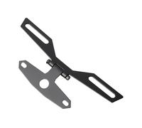 Moto Portamatrícula Soporte De Placa Matrícula Universal para Motocicleta ATV UTV, Montaje Luz Trasera, Marco Plegable para Scooter