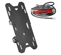 Moto Portamatrícula Soporte Matrícula para Motocicleta Marco Ajustable con Luz Freno Señal Giro para Sportster S