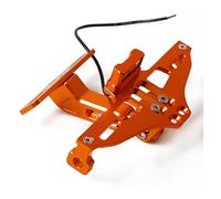 Moto Portamatrícula Soporte para Licencia De Motocicleta, Marco Placa Registro Trasero, Amortiguador para Moto 125 para Voge Sr4, MAX(Naranja)