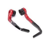 Moto Protección Manos para Speed para Triple para 765 para 1200Rs Protectores Manillar 7/8 "Protector Palanca Freno Universal Aluminio Universal(Red)