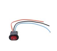 Moto puesta en marcha Interruptor 0,94 Pulgadas X 1,55 Cm/0,61 Pulgadas Interruptor De Luces De Emergencia Para Motocicleta Doble Intermitente Señal De Emergencia Con Bloqueo De 3 Cables Universal