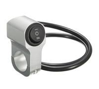 Moto puesta en marcha Interruptor 22 Mm 7/8 Pulg Interruptor Faro Delantero Para Manillar Motocicleta Aleación Aluminio Tres Posiciones Resistente Al Agua 12V Para Faros Antiniebla Piezas