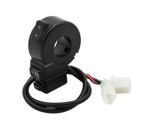 Moto puesta en marcha Interruptor 22mm Interruptor 3 En 1 Intermitentes Motocicleta Bocina Encendido/apagado Bicicleta Eléctrica Bicicleta Calle ATV Quad Piezas Manillar Interruptores Accesorios