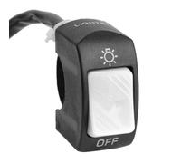 Moto puesta en marcha Interruptor 7/8" 22mm Interruptor De Manillar Para Faro De Motocicleta Impermeable Para Scooter Interruptor De Segunda Línea Accesorios Universales De 12 V(White)