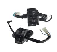 Moto puesta en marcha Interruptor 7/8" 22mm Interruptores Manillar Para Motocicleta Bocina Intermitentes Faros Antiniebla Arranque Eléctrico Control Manillar Piezas Negras Motocicleta