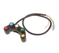 Moto puesta en marcha Interruptor 7/8" 22mm Interruptores Universales Para Manillar De Motocicleta 5 Botones Para Motos De Carreras Piezas Accesorios Botón De Interruptor