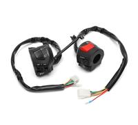 Moto puesta en marcha Interruptor Compatible Con Yamaha 12V 7/8" Interruptor De Control De Manillar Interruptor De Botón Interruptor De Arranque Eléctrico Faro Bocina De Motocicleta Conector