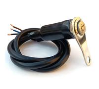 Moto puesta en marcha Interruptor Diámetro 11mm 1 Interruptor De Botón Para Bocina De Motocicleta Encendido Y Apagado Montaje En Manillar Aleación De Aluminio Impermeable 12 V Faros Antiniebla(Blue)
