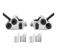 Moto puesta en marcha Interruptor Para Sportster XL Para Softail Para Dyna 7/8 Pulgadas 22 Mm Interruptor Control Manillar La Motocicleta Bocina Intermitente Arranque Parada Sin Arnés