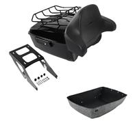 Moto Rear Rack Luggage para Tour para Pak para Sport para Glide para FLSB 2018 2019 2020 2021 2022 2023 2024 Trasero King Pack Maletero Placa De Montaje Superior(Without Base Plate a)