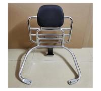 Moto Rear Rack Luggage para Vespa S150 LX150 LXV150 Primavera Sprint 150 GTS300 2017 2018 2019 Portaequipajes Trasero con Abrazadera Metálica Adicional(Chrome S150 LX150)