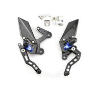 Moto Reposapiés Estriberas para Z400 NI&NJA400 2017-2024 Estribos Traseros Pedal Elevado Reposapiés Ajustables Palanca de Cambio Kit Freno Motocicleta