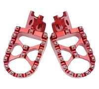 Moto Reposapiés Para 450R 450X 250RX 450RX 250F 450L CR CRF 125R 150R 250R 250X 2002-2023 Clavijas Pie CNC Para Motocicleta(Red)