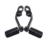 Moto Reposapiés Para Harley Para Road Para King Para Sportster 1200 Iron 883 Motocicleta 1 1/4 "reposapiés De Carretera Protector Motor Estriberas Montaje(Balck Footpeg Set)