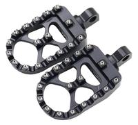 Moto Reposapiés Para Sportster XL 883 1200 Dyna Street Bob Bobber Clavijas Pie Para Motocicleta(Black)