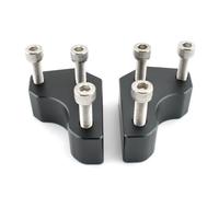 Moto Riser Elevador De Manillar Motocicleta para Kawasaki para GTR 1400 ZG1400 para Concours 2008-2020 Alzas Manillar(Negro)