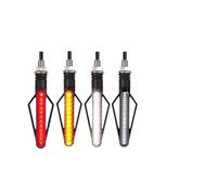 Moto Señal Vuleta Lámpara Luces Intermitentes para Motocicleta, Relé Incorporado, Intermitente, 24LED, Intermitente De Agua Corriente, 12V, 10mm, Indicador De Señal De Giro para Moto