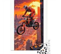 Moto Set De 1000 Piezas Papel Reciclado MX Jump Puzzle Familiar Fácil De Almacenar Rompecabezas Atractivo Entretenimiento Fin De Semana 38x26cm/1000pcs