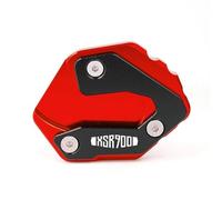 Moto Soporte Placa Pie Cabra Extensión De Pata De Cabra para Motocicleta para Yamaha XSR700 XSR900 (2015-2025) con Base Antideslizante(Rojo 1)