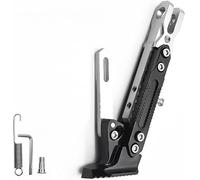 Moto Soportes para Ducati XDiavel/XDiavel S 2016-2025,Aleación de Aluminio Ajustable Soporte Lateral Caballete Motocicleta Accesorios Piezas,Silver