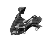 Moto Spoiler Carenado Frontal Fibra Carbono Motocicleta Faro Aerodinámico Cubierta Superior Pico Nariz para Kawasaki para Z900 2017-2019(Aspecto de Carbono)