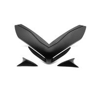 Moto Spoiler para Kawasaki para Z900 Z 900 2017-2019 Motocicleta Frontal De Carbono Winglet Faro Parabrisas Centro Panel Carenado(Negro)