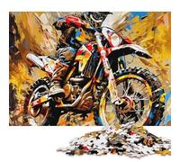 Moto Todoterreno Puzzle 500 Piezas Adultos Cumpleaños Juego De Rompecabezas Decoración Juegos Educativos Stress Relief Toy 500pcs (52x38cm)