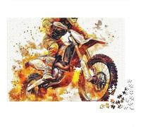 Moto Todoterreno Rompecabezas 1000 Piezas - Difícil, Detallado, Ideal para Exhibir En Pared, Póster Incluido, 70x50cm/1000pcs