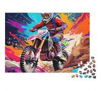 Moto Todoterreno Rompecabezas Difícil 1000 Piezas - Desafío Mindful, Piezas Gruesas Y Seguras, Ideal para Decorar O Regalar, Póster, 70x50cm/1000pcs