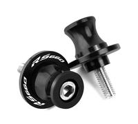 Moto Tornillo Soporte Basculante para Ap&ri&li&a RS660 RS 660 2020 2021 Motocicleta CNC Aluminio 6MM basculante carretes Soporte Deslizante Tornillos(Black)