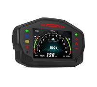 Moto Velocímetro Tacómetro Tacómetro para motocicleta, velocímetro con soporte, 12000 RPM, km/h, MPH, odómetro, medidor digital para arranque de 2 y 4 cilindros