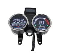 Moto Velocímetro Tacómetro Velocímetro Digital LED, Tablero Instrumentos, Tacómetro, Medidor Velocidad 299 Km/h, 13000 RPM, Voltímetro, Reloj Para Motor Universal GN125