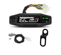 Moto Velocímetro Tacómetro Velocímetro Digital Universal Para Motocicleta Con Panel De Instrumentos, Luz Señalización Giro, Contador Horas (km/h), Indicador Aceite Y Tacómetro
