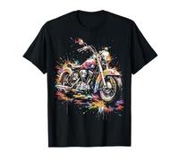 Moto Vintage - Road Trip Explosive Multicolor Camiseta