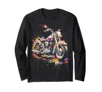 Moto Vintage - Road Trip Explosive Multicolor Manga Larga