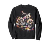 Moto Vintage - Road Trip Explosive Multicolor Sudadera