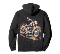 Moto Vintage - Road Trip Explosive Multicolor Sudadera con Capucha