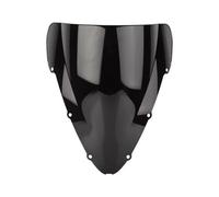 Moto Windshield para CBR 600 CBR600 F4I 2001 2002 2003 2004 2005 2006 2007 2008 Parabrisas De Doble Burbuja Motocicleta Deflector Viento(Black)