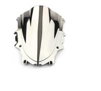 Moto Windshield para YZF-R3 YZF R3 YZFR3 YZFR 3 2019 2020 2021 2022 2023 Parabrisas De Motocicleta De Doble Burbuja Deflector Viento(Silver)