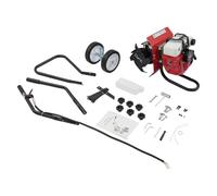 Motoazada de gasolina para jardín, 52 cm³, 1,9 kW, 2 tiempos | Azada de tierra de gasolina, cultivador de tierra, motoazada para arar, cavar, surcar, escardar