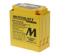 Motobatt Batería MB9U 12V 11AH CCA:140A YB7A, YB9B, YB9LB L: 136 mm x H:133 mm x W: 76 mm