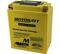 Motobatt MB12U AGM - Batería amarilla
