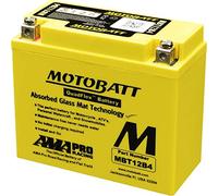 MotoBatt MBT12B4 (12V 11 Amp) 175CCA Factory Activated QuadFlex AGM Battery