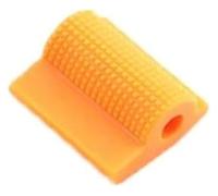Motociclet Reposapiés Para Kawasaki Palanca Cambio Marchas Motocicleta Moto Cubierta Goma Pedal Protector Zapato Clavija Pie Gel Dedo 9mm(Orange)