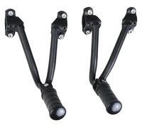 Motociclet Reposapiés Para Kawasaki Para Vulcan S VN650 2015-2024 Soportes Estriberas Traseras Pasajero Motocicleta Color Negro