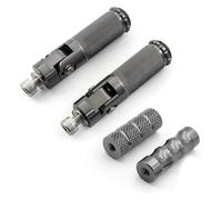 Motociclet Reposapiés Para Suzuki Motocicleta Reposapiés Plegables Juego Pedales Traseros Estriberas Piezas(Gray set)